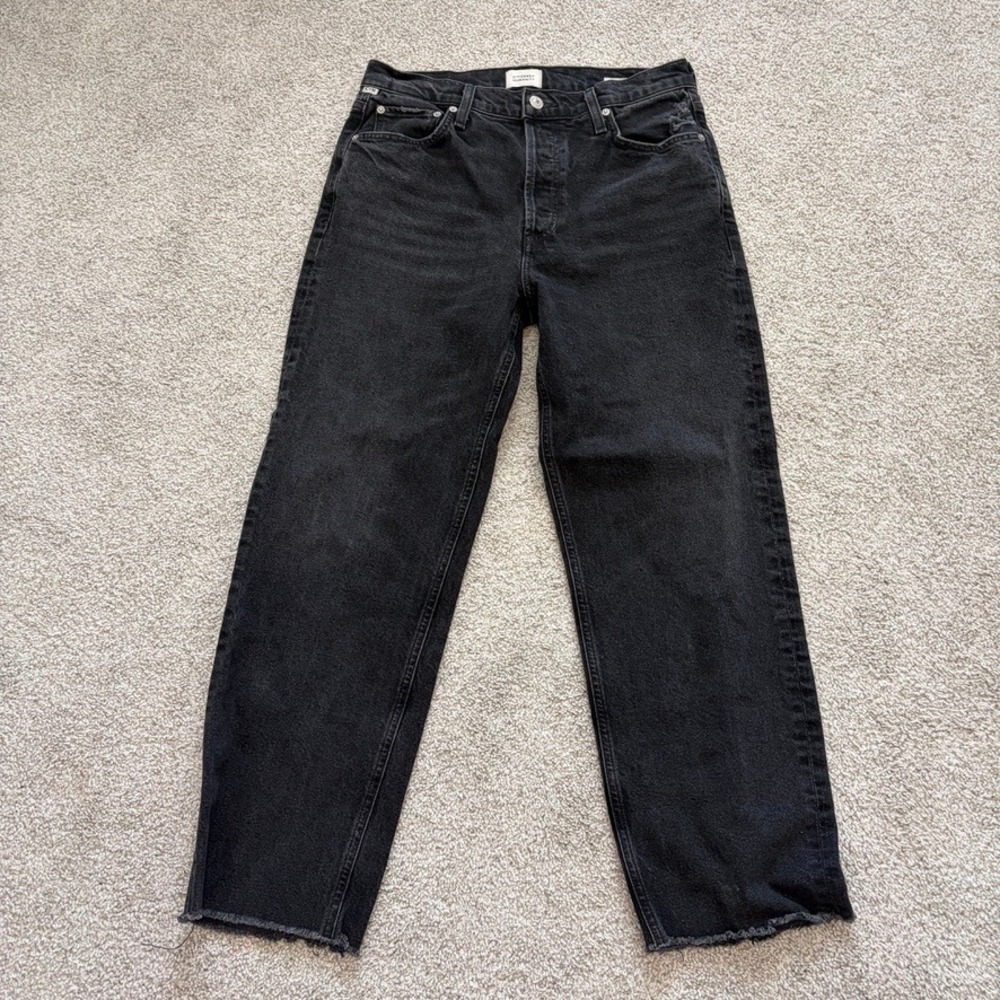 Citizens of Humanity Florence Jeans Womens 29 Black Straight Leg Button Fly